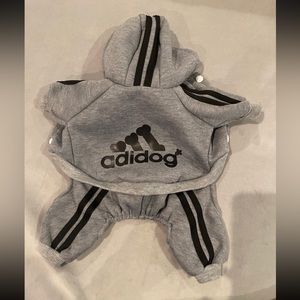 ADIDOG GREY DOG TRACKSUIT